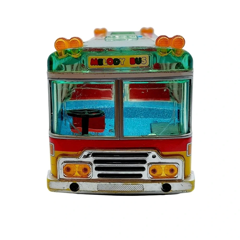 Vintage Alps Toy Japan Daiya Toy Tin Melody Bus